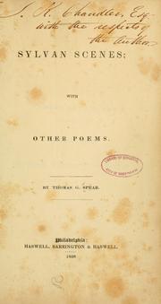 Sylvan scenes; with other poems