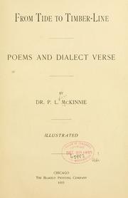 From tide to timber-line, poems and dialect verse