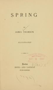 Cover of: Spring by James Thomson