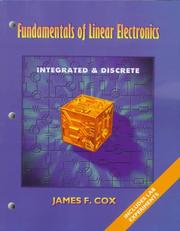 Cover of: Fundamentals of Linear Electronics | James F. Cox