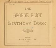 Cover of: The George Eliot birthday book.