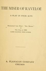 Cover of The miser of Raveloe... by George Eliot
