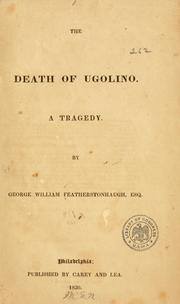 Cover of: The death of Ugolino