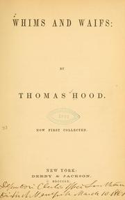 Cover of: Whims and waifs | Thomas Hood