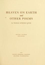 Heaven on earth, and other poems