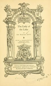 Cover of: The Lady of the lake | Sir Walter Scott