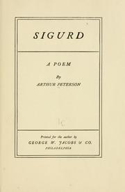 Cover of: Sigurd: a poem