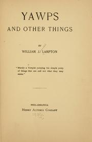 Cover of: Yawps, and other things