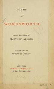 Cover of: Poems of Wordsworth by William Wordsworth