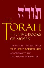 Cover of: Torah by Harry M. Orlinsky, Jewish Publication Society of America