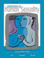 Cover of: Dimensions In Human Sexuality by Curtis O. Byer, Louis W Shainberg, Grace Galliano, Sharon P. Shriver, Pam Shriver
