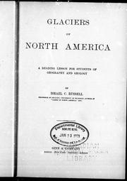 Cover of: Glaciers of North America by by Israel C. Russell