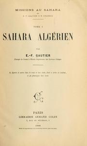 Cover of: Missions au Sahara by Émile Felix Gautier