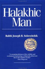 Cover of: Halakhic Man by Joseph B. Soloveitchik