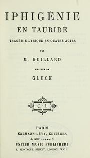 Cover of: Iphigénie en Tauride by Christoph Willibald Gluck