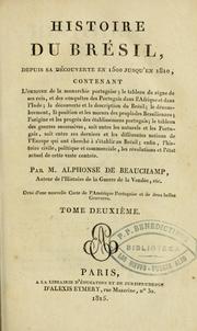 Cover of: Histoire du Brésil, depuis sa découverte en 1500 jusqu'en 1810.