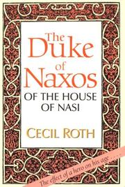 Cover of: The Duke of Naxos of the House of Nasi: The Duke of Naxos