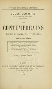 Cover of: Les contemporains by Jules Lemaître