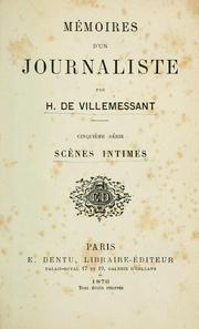 Cover of: Mémoires d'un journaliste