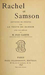 Rachel et Samson by Samson Mme.