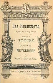 Cover of: Les Huguenots: opéra en cing actes