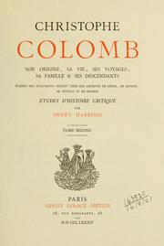 Cover of: Christophe Colomb devant l'histoire by Henry Harrisse