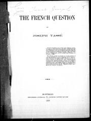 Cover of: The French question