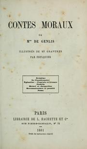 Cover of: Contes moraux de Mme de Genlis