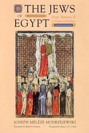 Cover of: The Jews of Egypt by Joseph Modrzejewski