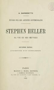 Cover of: Etudes sur les artistes contemporains: Stephen Heller, sa vie et ses oeuvres