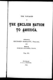 The voyages of the English nation to America by Richard Hakluyt