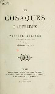 Cover of: Les Cosaques d'autrefois.