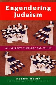 Cover of: Engendering Judaism: an inclusive theology and ethics