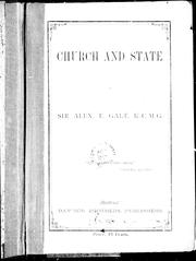 Cover of: Church and state