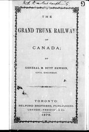 Cover of: The Grand Trunk Railway of Canada