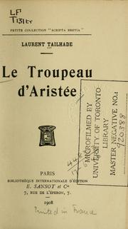 Cover of: Le troupeau d'Aristée