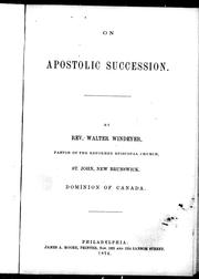 Cover of: On apostolic succession