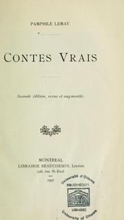 Cover of: Contes vrais by Pamphile Lemay