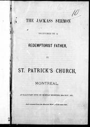 The jackass sermon delivered by a Redemptorist Father