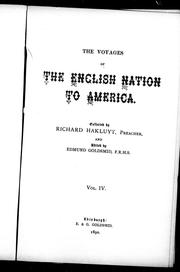 Cover of: The voyages of the English nation to America by Richard Hakluyt