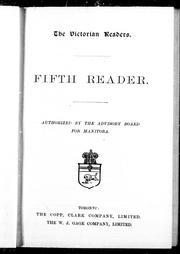 Front cover of The Victorian readers : fifth reader by Unknown