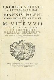 Cover of: Exercitationes Vitruvianae primae[-tertiae] ... by Giovanni Poleni