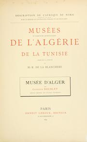 Cover of: Musée d'Alger by Georges Doublet