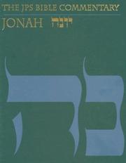 Cover of: JPS Commentary on Jonah