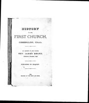 History of the First Church, Oberlin, Ohio