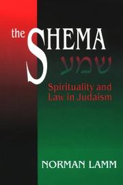 Cover of: The Shema by Norman Lamm