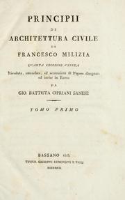Cover of: Principii di architettura civile