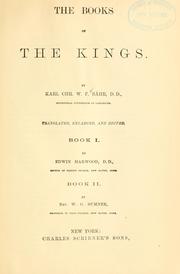 Cover of: The books of the Kings