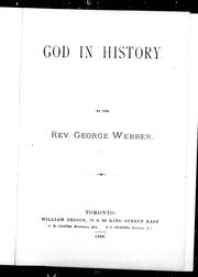 Cover of: God in history