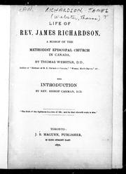 Cover of: Life of Rev. James Richardson by Webster, Thomas